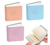3PCS Mini Travel Sketchbook, 5x5cm 3-Colour Pocket Watercolour Sketchbooks Lightweight Tiny Travel Watercolor Book Portable Journal Note Pad Pocket Notebooks Gift for Girls Students Artists