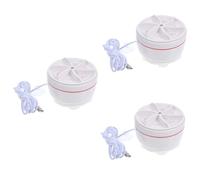 3pcs Mini Ultrasonic Portable Washing Machine Compact Socks Washer for Delicate Underwear for Travel Rv and Camping High Durability Cleaning Process Lightweight and Practical