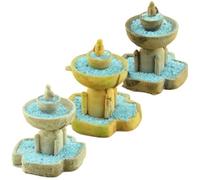 3Pcs Miniature Fountain Resin Micro Landscape Fountain Succulents Garden Statues Creative Mini Fountain for Micro-Landscape Outdoor Yard Decor