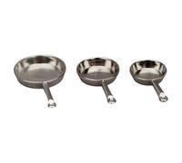 3PCS Miniature Frying Pan Cooking Scene Kitchen Display Props for 1/12 Scale Dollhouse