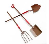 3PCS Miniature Metal Garden Tools 1:12 Scale Miniature Fairy Garden Accessories for Dollhouse, DIY Micro Landscape Decor Crafts, Micro Landscape Ornaments