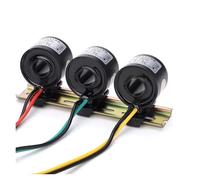 3PCS Miniature Precision Current Transformer Mini Rail Type Electric Meter Three-Phase Waterproof 0.5 Class(100A(5A) 3PCS)