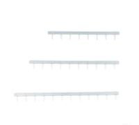 3pcs Miniature Road Isolation Guardrail Set for HO OO Scale Model Scenes - ABS Plastic Barriers in Silver and Green, 17.2cm to 25cm Sizes for DIY Diorama Layouts(Silver Set of 3)