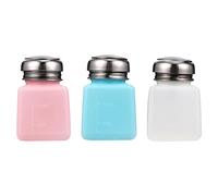 3pcs Ml Press Pump Bottle Portable for Plastic Nail Polish Remover