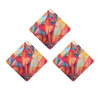 3PCS Modern Art Cat Car Air Freshener Hanging Scented Cards Cute Black Car Fresheners Long Lasting New Cars Scents for Women Men Natural Air Freshener with Lanyard Automotive Freshies
