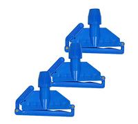3Pcs Mop Head Clips, Blue Plastic Mop Heads Replacement Connector for Household Mop Head Fittings Replacement
