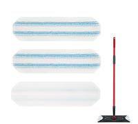 3Pcs Mop Replacement Pads Compatible with Vileda H2prO Microfiber Mop Pad Suitable for Vileda Flat Mop Head Replacement Washable Reusable Mop Head Cloth for Vileda H2prO Replacement