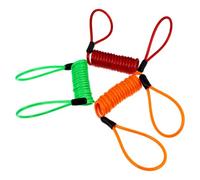 3pcs Motorcycle Disc Lock Wire Reminder Cable Anti Theft for Bike | Plastic and Steel Build, Stable Solid Flexibility, Suitable for Motorcycle and Bike Use Random Color