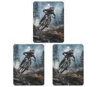 3PCS Mountain Bike Tournament Car Air Freshener Hanging Scented Cards Cute tea Car Fresheners Long Lasting New Cars Scents for Women Men Natural Air Freshener with Lanyard Automotive Freshies