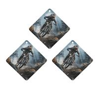 3PCS Mountain Bike Tournament Car Air Freshener Hanging Scented Cards Cute tea Car Fresheners Long Lasting New Cars Scents for Women Men Natural Air Freshener with Lanyard Automotive Freshies