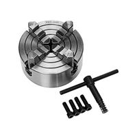 3pcs Mounting Bolt K72-80/K72-100/K72-125 80mm/100mm/125mm 4 Jaw Lathe Chuck Independent 1pcs Safety Chuck(125mm)