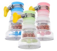 3pcs Movable Faucet Water Purifier Rotatable Nozzle Extender | Plastic Construction, Internal Fine Filter, Tool-free Fitting, Flexible Spray Direction, Assorted Colour, for Household Sink