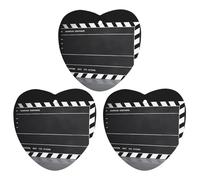 3PCS Movie Clapboard Car Air Freshener Hanging Scented Cards Cute Gray Car Fresheners Long Lasting New Cars Scents for Women Men Natural Air Freshener with Lanyard Automotive Freshies