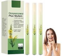 3pcs Mullein Herbals Lung Purifier - Mullein Her-bal Lung Cleanser, Upgraded Herbals Diffuser Pen, Natural Mulleins Lungs Inhaler for Lungs Cleanse and Respiratory Support, Helps Clear Breathing