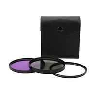 3pcs Multi Coated Lens Filter Kit, Camera CPL FLD Lens Filter Set with Aluminum Frame and 18 Layer Double Sided Coating for DSLR Mirrorless Cameras (77mm(1498))