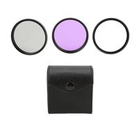 3pcs Multi Coated Lens Filter Kit UV CPL FLD for Digital Camera, Aluminum Frame with 18 - Layer Double Sided Coating, Includes UV Protective CPL and FLD Filters with (58mm(1486))