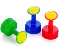 3Pcs Multi-Colored Gardening Plant Watering Attachment Spray-Head Soft Drink Bottle Water Can Top Waterers Seedling Irrigation Equipment Bottle Top Waterers Watering Cans Watering Equipment