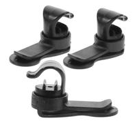 3pcs Multi-function Magnetic Buckle Water Bladder Tube Clip Black Abs