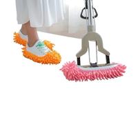 3PCS Multi-Purpose Floor Dusting Slippers Shoe Cover Mop Head Cover Mopping Shoes Convenient Home Cleaning (Green,One Size)