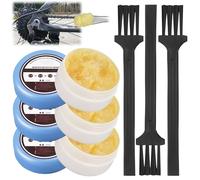 3PCS Multi-Purpose Lubricating with Brush,White Lithium Grease, Dielectric Grease for Bike Lube, Brake, Anti Seize, Silicone for O-Rings, 4.5x4.5x2.5cm
