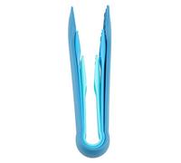 3PCS Multifunctional Food Clamps with Ergonomic Handle, Safe and Durable Plastic Bread Tongs, Easy Grip Non-Stick Ice, Meat, Bread Cips for Home Bakery, Camping and Parties (Blue)