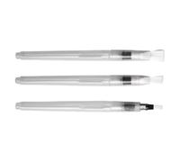 3Pcs Multipurpose Art Painting Brush Set Ergonomic Grip Design Art Pen for Watercolor Gouache and Inks Mediums Soft Tip Nylon Paint