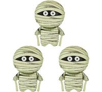 3Pcs Mummy Foil Balloons - Large Halloween Party Decorations for Kids