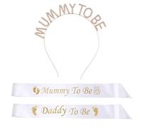 3pcs Mummy To Be Sash, Daddy To Be Sash, Baby Shower Sash Mummy To Be, Party Decorations For Baby Welcome Parties