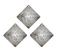 3PCS Music Note Wall Car Air Freshener Hanging Scented Cards Cute Black Car Fresheners Long Lasting New Cars Scents for Women Men Natural Air Freshener with Lanyard Automotive Freshies