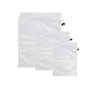 3pcs Muslin Bags, Large/Medium/Small Reusable Fine Mesh Strainer Bag, Drawstring Straining Bag with Adjustable Drawstring, for Home Brewing Hops Grains Fruit Wine Beer Making Brew, 22"×26