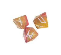 3pcs Mystical Divination Dices 8-Sided Astrologys Learning Prediction Dices for Tabletop Game Collector Durability Acrylic Game