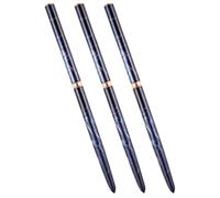 3pcs Nail Art Brush Set Metal Liner Pen for Fine Painting Flowers | Ultra Fine 7/9/11mm Bristles, Home or Salon Use, Elegant Blue Finish, Christmas Gift