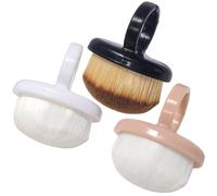 3Pcs Nail Brush for Cleaning Fingernails 3 Color Round Head Hand Fingernail Scrub Cleaning Brushes on Finger with Fiber Bristle for Manicure, Pedicure