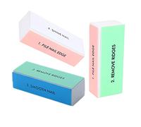 3PCS Nail Buffer Blocks，4-Sided Grit Professional Nail Files Manicure Treatment Sanding File for Shiny Glossy Surface Natural Nails Acrylic Nail Home Salons Use (Nail Buffer -3PCS)