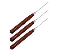 3pcs Nail Manicure Stirring Spoon Set for DIY Nail Art Decoration | Simple Design, Plastic and Wood Blend, Japanese Style, Stainless Steel, for Professional Artists