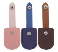 3pcs Nail Nipper Cover Sleeves Pu Cuticle Scissor Protectors