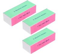 3PCS Nail Polishing Block, Four-Sided Sponge Tofu Block for Smooth and Shiny Nails, Instant High Shine Easy-to-Use Manicure Tools for Home or Salon Use