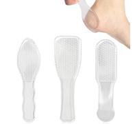 3Pcs Nano Glass Foot File for Hard Skin Remover Foot, Highly Effective Callus Remover for Feet, Dead Skin Remover for Feet, Professional Pedicure Tool for Soft & Smooth Heels (White)