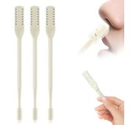 3PCS Nasal Hair Cutter For Women Men, 360 Rotating Single Double Sided Nostril Hair Removal Tool,Portable Manual Nose Hairs Remover, Manual NoseHair Trimmer For Home Travel Essentials