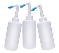 3pcs Nasal Irrigation Bottle 300ml Plastic White for Nose Cleaning | Portable Design, Helps Reduce Congestion, Cleans Secretions, Light in Weight, Each Bottle for Use