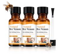 3PCS Natural Bee Venom Skin Refining Serum, Fast-Acting Exfoliating Liquid for Face, Hands, Feet & Body, Gentle Smoothing & Renewing Formula (3 x 20ml)