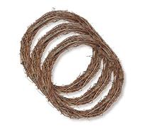 3Pcs Natural Grapevine Wreath - 30cm Round Garland Rattan Branch Garlands, Christmas Garland Halloween Rattan Garland DIY Crafts Garden Home Party Decorations