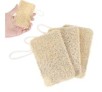 3Pcs Natural Loofa, 100% Real Natural Loofah Sponges Set, Loofah Sponge for Dishwashing, Luffa Sponges