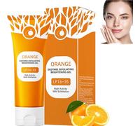 3pcs Natural Orange Face Scrub & Body Exfoliator-Enzymatic Exfoliating Gel, Deep Cleansing, Hydrating, Unclogs Pores, Gentle Bubble Formula for Smooth Skin (A-Orange fragrance-1PC, ONE SIZE)