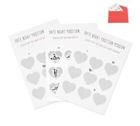 3PCS Naughty Scratch Off Valentines Day Love Game Card Romantic Couples Night Game Scratchcards Surprise Challenge Dates Funny Anniversary Birthday Gifts for Him Her Husband Wife Boyfriend Girlfriend