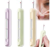 3PCS Needle Threaders, 2-in-1 Needle Threader and Seam Ripper, Stretchable Threading and Thread Removal Tool for Sewing, Knitting, Embroidery