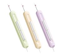 3pcs Needle Threaders, 2 in 1 Needle Threader Seam Ripper for Hand Sewing, Sewing Machine Needle Threader with Automatic Needle Threader Function, Multi-Color Kit for Knitting & Quilting