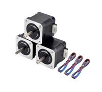 3PCS Nema 17 Stepper Motor 39mm 42motor 17hs4401 45Ncm(63.74oz.in) 1.5A Step Motor 4-lead for CNC 3D Printer(17HS4401-Dupont)