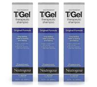 (3pcs) Neutrogena T/Gel Therapeutic Original Anti-Dandruff Shampoo 250ml, Controls Flaking & Itching, Soothes Scalp, Coal Tar Formula