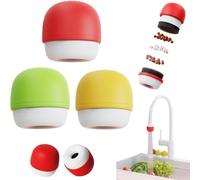 3PCS Newbeew 6-Layer Deep Purification Faucet Filter, Mushroom-Head Faucet Filter, 6-Layer Advanced Sink Faucet Filter, Multifunctional Kitchen & Bathroom Water Filter for Sink Faucet